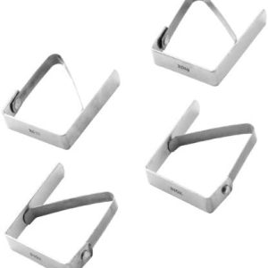 Tischtuchklammer 4er Edelstahl 5 x 4 cm