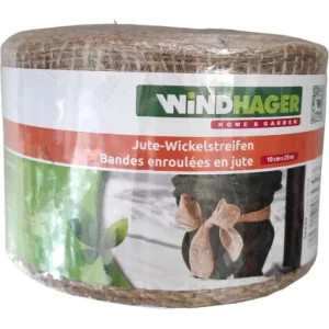 Windhager Jute-Wickelstreifen | 10 cm x 25 m