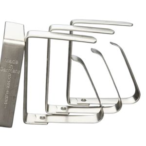 Tischtuchklammer groß Inox für Ausziehtische im 4er-Set SB zu € 7,25