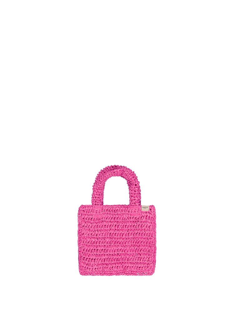 BARTS KAVEN Handbag Schultertasche Sommertasche aus Bast hot pink – Bild 2