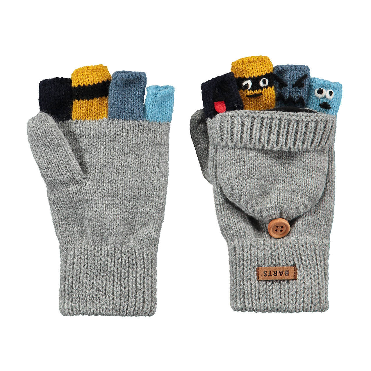 Barts PUPPETEER BUMGLOVES Strickhandschuhe heather grey Boys