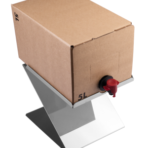 LARES Halter für Getränkeboxen – Ideal für 5 Liter Bag-in-Box Systeme – aus rostfreiem Edelstahl