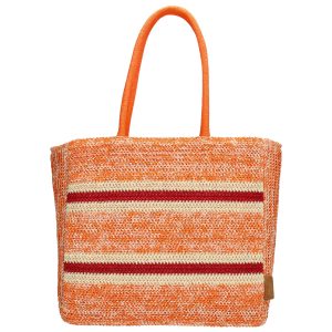 PE FLORENCE Shopper NATURAL LIFE orange Strandtasche TOP PREIS