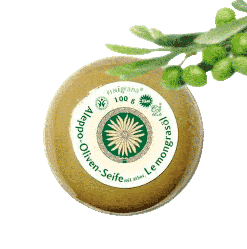 Aleppo Seife Lemongrass – Duftseife – Pearl & Finigrana 100 g – Bild 3