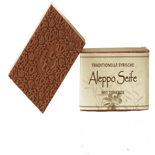 Aleppo Seife mit Olivenöl und roter Tonerde – Palmölfrei – Ovis 100 g – Bild 2