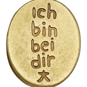 Engel Münze „Ich bin bei Dir“ von Angels Welcome vergoldet