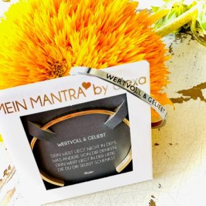 * WERTVOLL & GELIEBT * Mein Mantra by ALEXA Armreifen