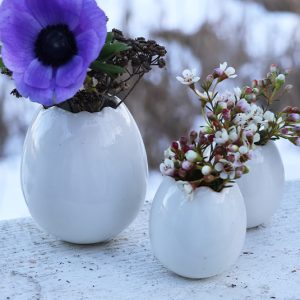 Vase Ei creme – 2 Größen