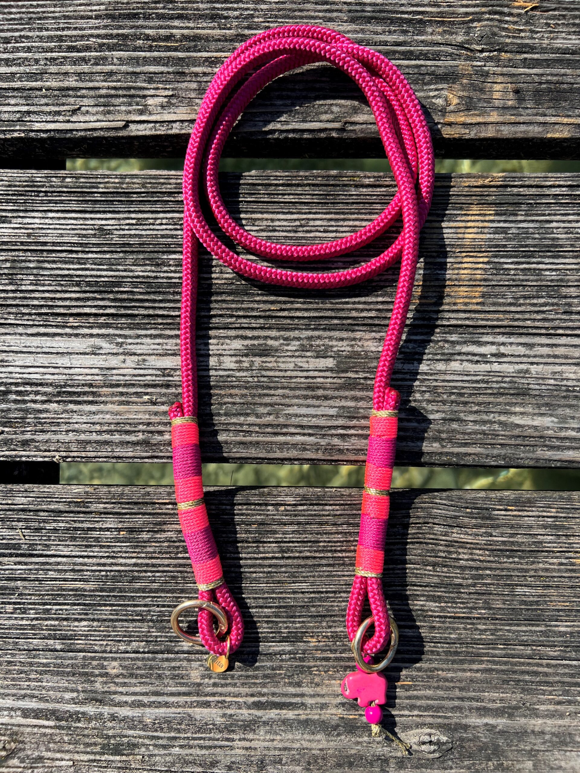 NITA Handykette aus Segeltau kranichbeere Handarbeit – Bild 2