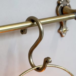 S-Haken messing groß